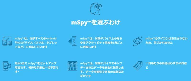 mSpyの特徴